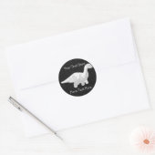 White Dinosaur Stickers (Umschlag)