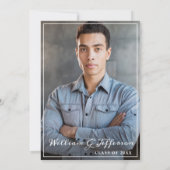 White Doctor Coat Modern Nursing School Abschluss Einladung (Rückseite)