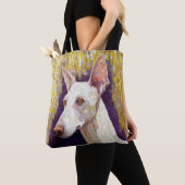 White Dog Mosaic Gold Podenco Klimt Style Tasche (Von Nahem)