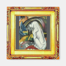 White Dog von Franz Marc Magnet