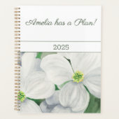 White Dogwood Planner Planer (Vorderseite)
