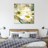 White Dogwood Rumi Zitat Leinwanddruck (Insitu (Schlafzimmer))