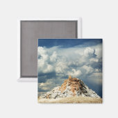 White Dome Magnet (Vorderseite/Rückseite)