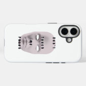 "White Don't touch my phone design "| phone case (Rückseite (Horizontal))