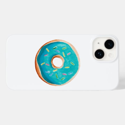 White Donut Phone Case (Rückseite (Horizontal))