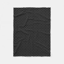 White Dots Black Polka Dot