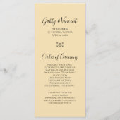 White Double Daffodils Frühjahrsprogramm Programm (Rückseite)