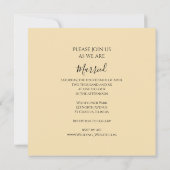 White Double Daffodils Spring Wedding Einladung (Rückseite)