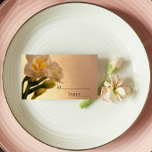 White Double Daffodils Spring Wedding Platzkarte