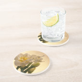 White Double Daffodils Spring Wedding Sandstein Untersetzer (Seite)