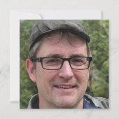 White-Dove-Foto zum Tode-Jubiläum Einladung (Rückseite)