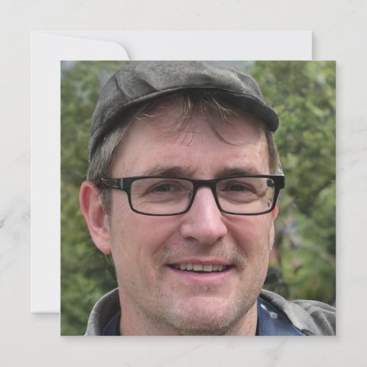 White-Dove-Foto zum Tode-Jubiläum Einladung (Rückseite)