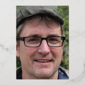 White-Dove-Foto zum Tode-Jubiläum Folieneinladung (Rückseite)