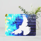 White Dove frohe Weihnachten und glückliches Neues (Stehend Vorderseite)