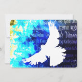 White Dove frohe Weihnachten und glückliches Neues (Vorderseite)