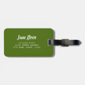 White Dove für Vögel und Taube Liebesgeschenk Gepäckanhänger (Rückseite horizontal)