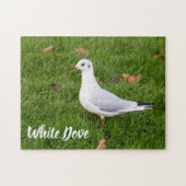 White Dove für Vögel und Taube Liebesgeschenk Puzzle (Horizontal)