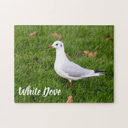 White Dove für Vögel und Taube Liebesgeschenk Puzzle (Horizontal)