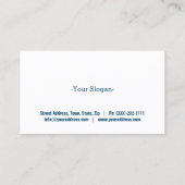 White Dove in the Blue Sky Christianity Pastor Visitenkarte (Rückseite)