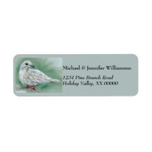 White Dove in the Pine Christmas