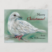 White Dove in the Pine Personalisierte Weihnachten (Vorderseite)