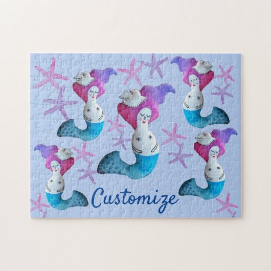 White Dove Mermaid Thunder_Cove Puzzle (Horizontal)