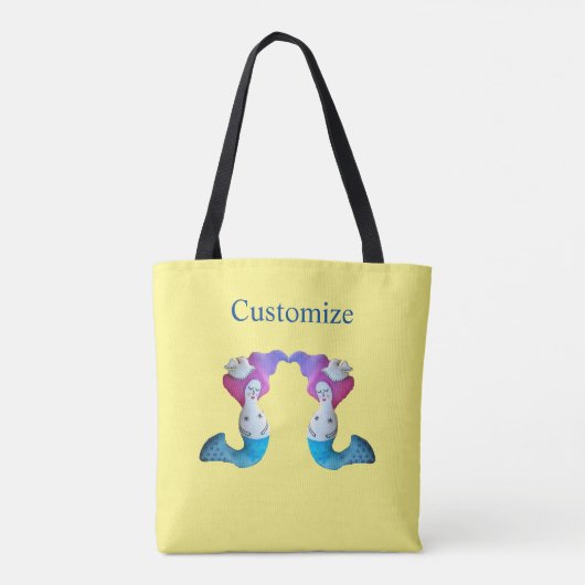 White Dove Mermaid Thunder_Cove Tasche (Rückseite)