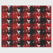 White Dove mit Joy Ornament Geschenkpapier (Flach)