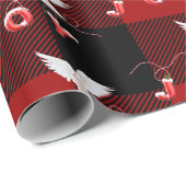 White Dove mit Joy Ornament Geschenkpapier (Rolleneckpunkt)