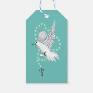 White Dove mit Rosary Geschenkanhänger