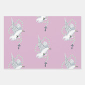 White Dove mit Rosary Geschenkpapier Set (Vorderseite 3)