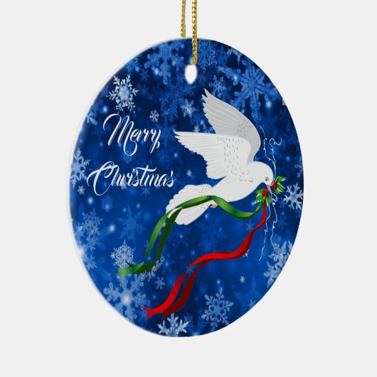 White Dove Ornament (Rechts)