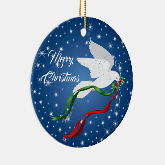 White Dove Ornament (Rechts)