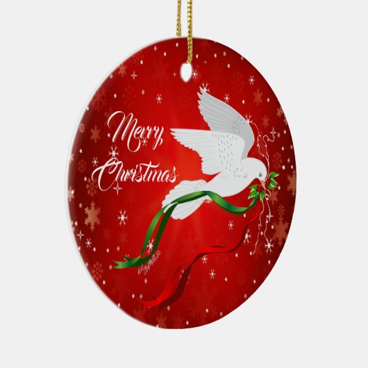 White Dove Ornament (Rechts)