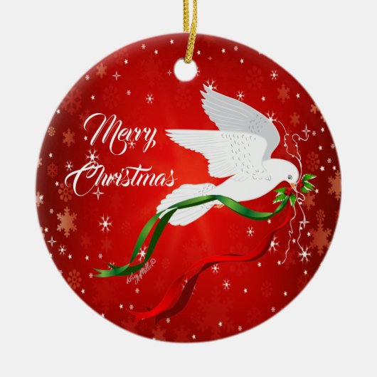 White Dove Ornament (Vorne)