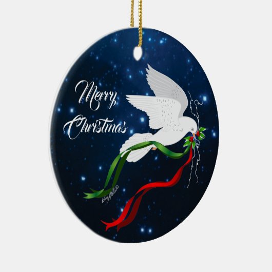 White Dove Ornament (Rechts)