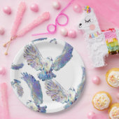 White Dove Peace Love Bird Maureen Girard Pappteller (Party)