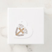 White Dove Religious Cross Taufen Christening Geschenkanhänger (Beispiel)