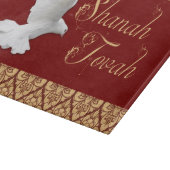 White Dove Rosh Hashanah New Year Challah Board Schneidebrett (Ecke)