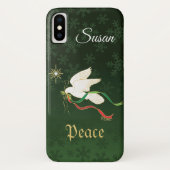White Dove Spreading Peace Case-Mate iPhone Hülle (Rückseite)