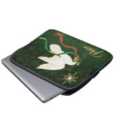 White Dove Spreading Peace Laptopschutzhülle (Vorne Knopf)