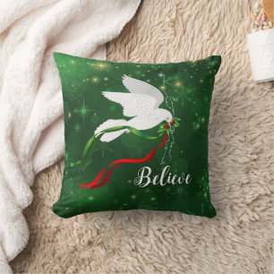 White Dove Throw Kissen