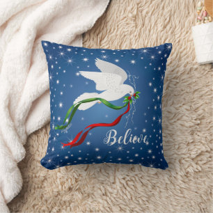 White Dove Throw Kissen
