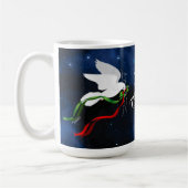 White Dove Weihnachtsfeiertage Tasse (Links)