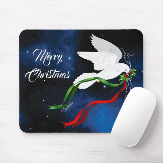 White Dove Weihnachtsmäuse Pad Mousepad (Mit Mouse)