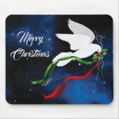 White Dove Weihnachtsmäuse Pad Mousepad (Vorne)