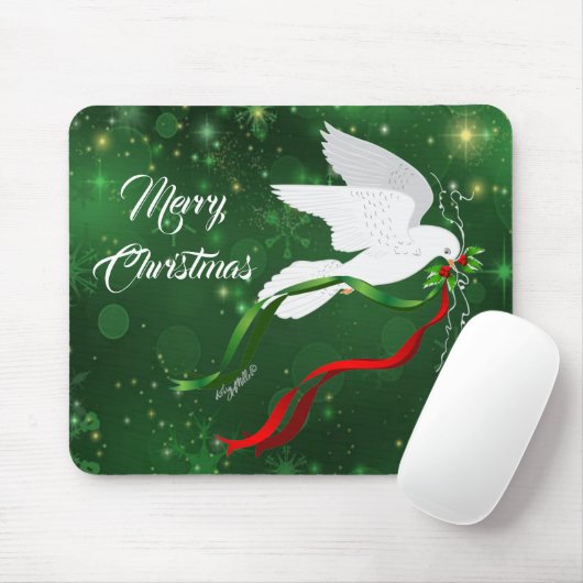 White Dove Weihnachtsmäuse Pad Mousepad (Mit Mouse)