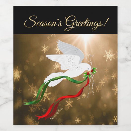 White Dove Wine Label Weinetikett (Einzelnes Label)