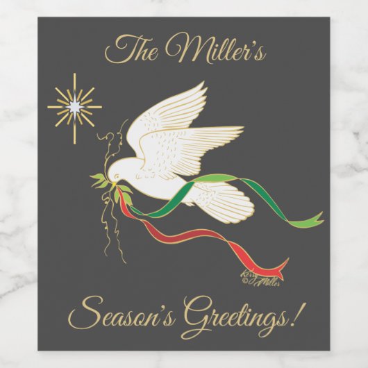 White Dove Wine Label Weinetikett (Einzelnes Label)