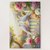 White Doves Cottage Garden Puzzle (Vertikal)